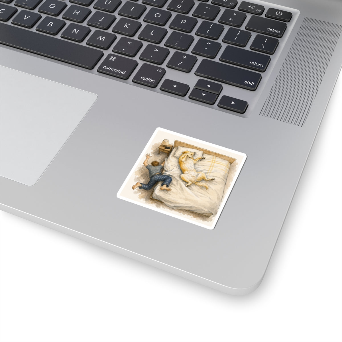 Sleeps Like He Pays Rent - Sticker